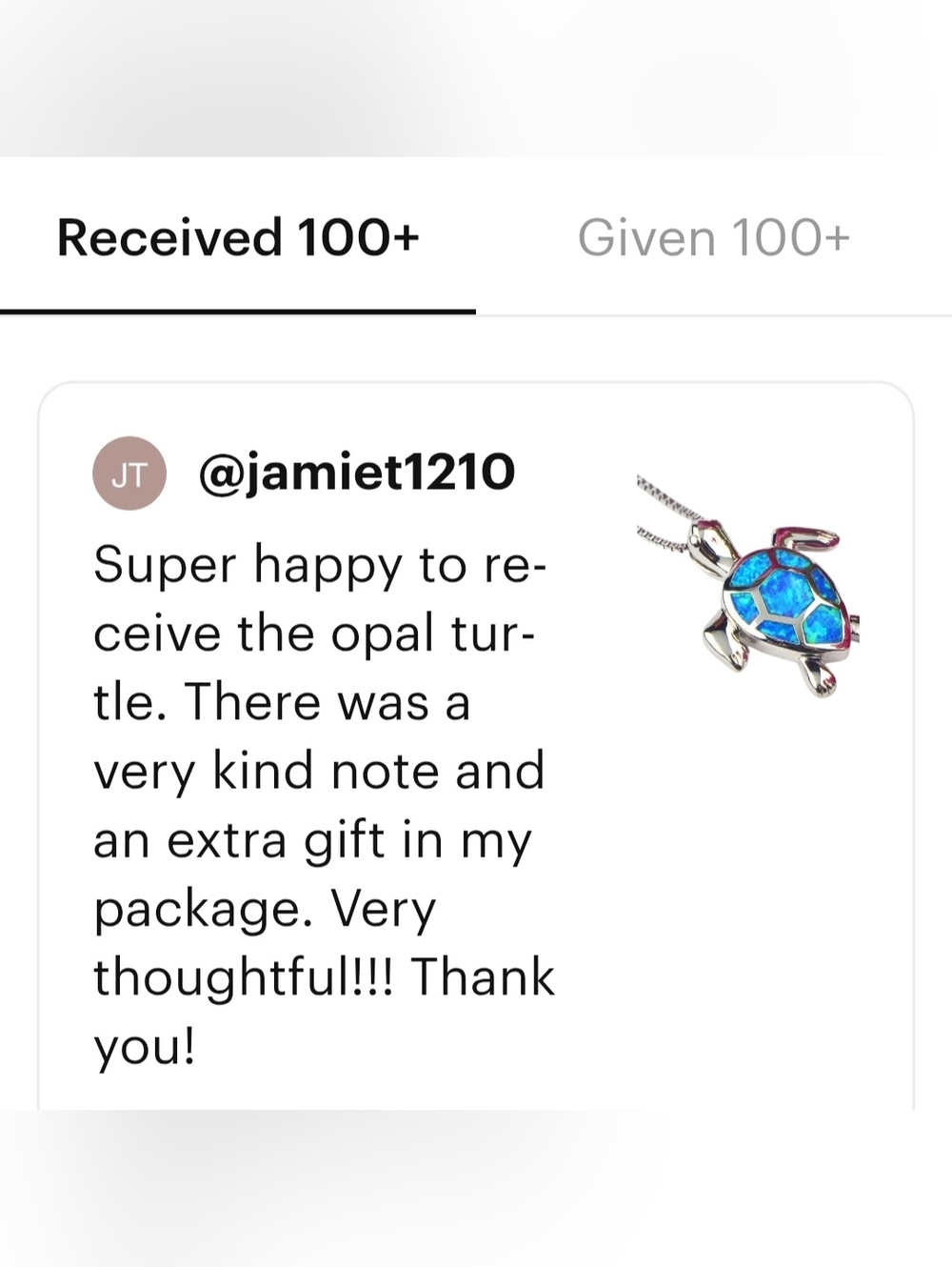 Blue Opal Turtle Pendant Necklace 925 Silver - Picture 4 of 16